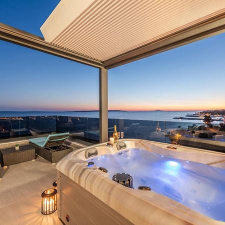 Mediteran Luxury Penthouse With Jacuzzi Mandre Kültér fotó