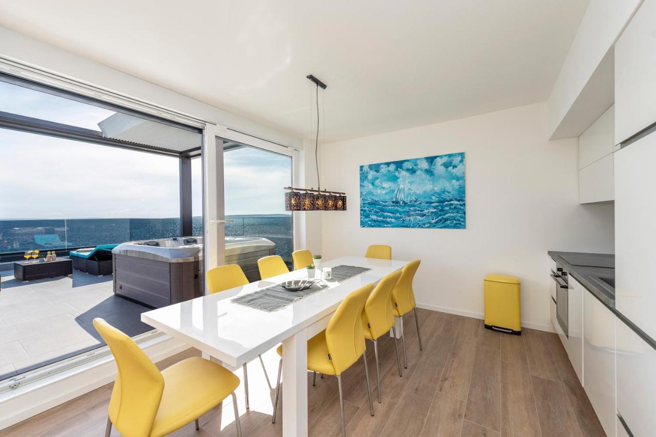 Mediteran Luxury Penthouse With Jacuzzi Mandre Kültér fotó
