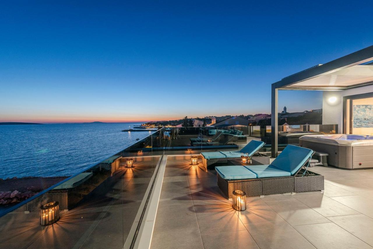Mediteran Luxury Penthouse With Jacuzzi Mandre Kültér fotó