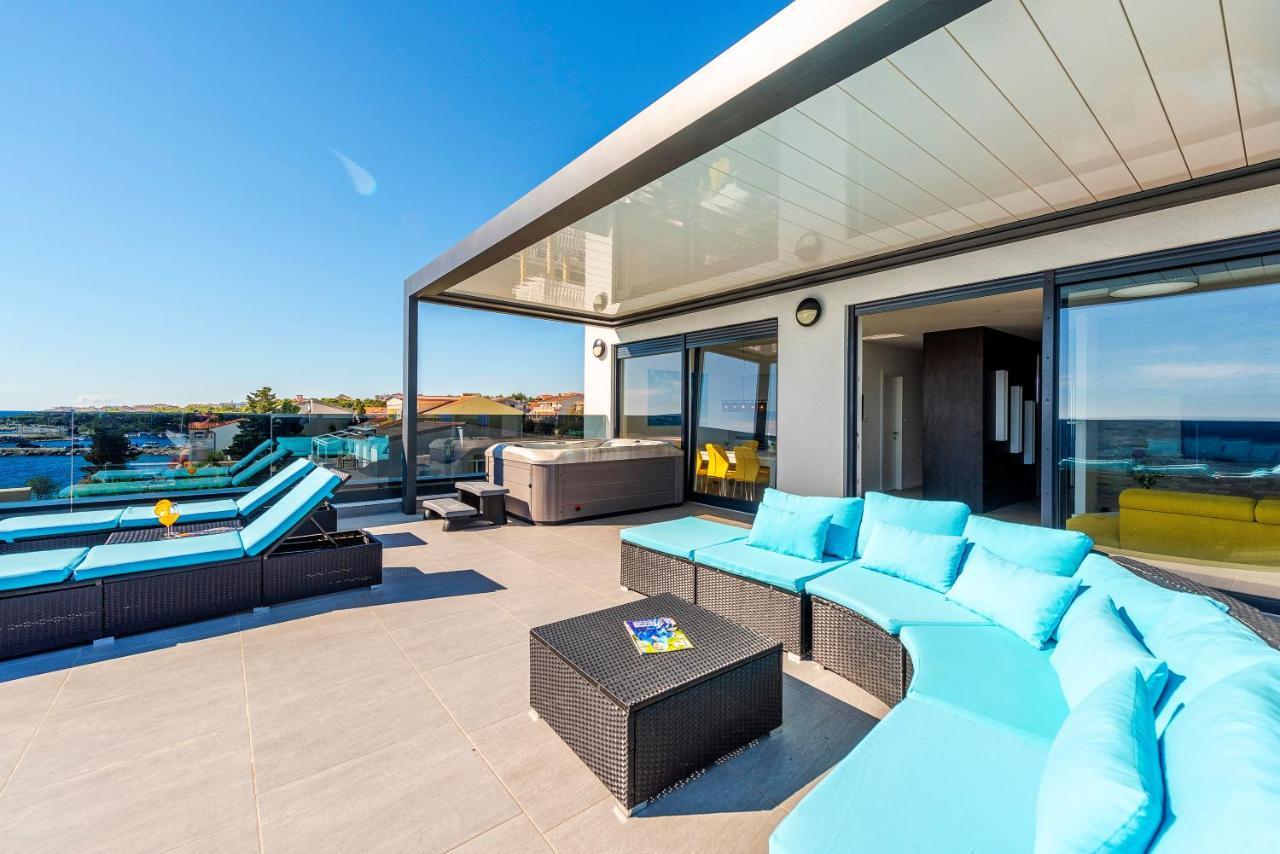 Mediteran Luxury Penthouse With Jacuzzi Mandre Kültér fotó