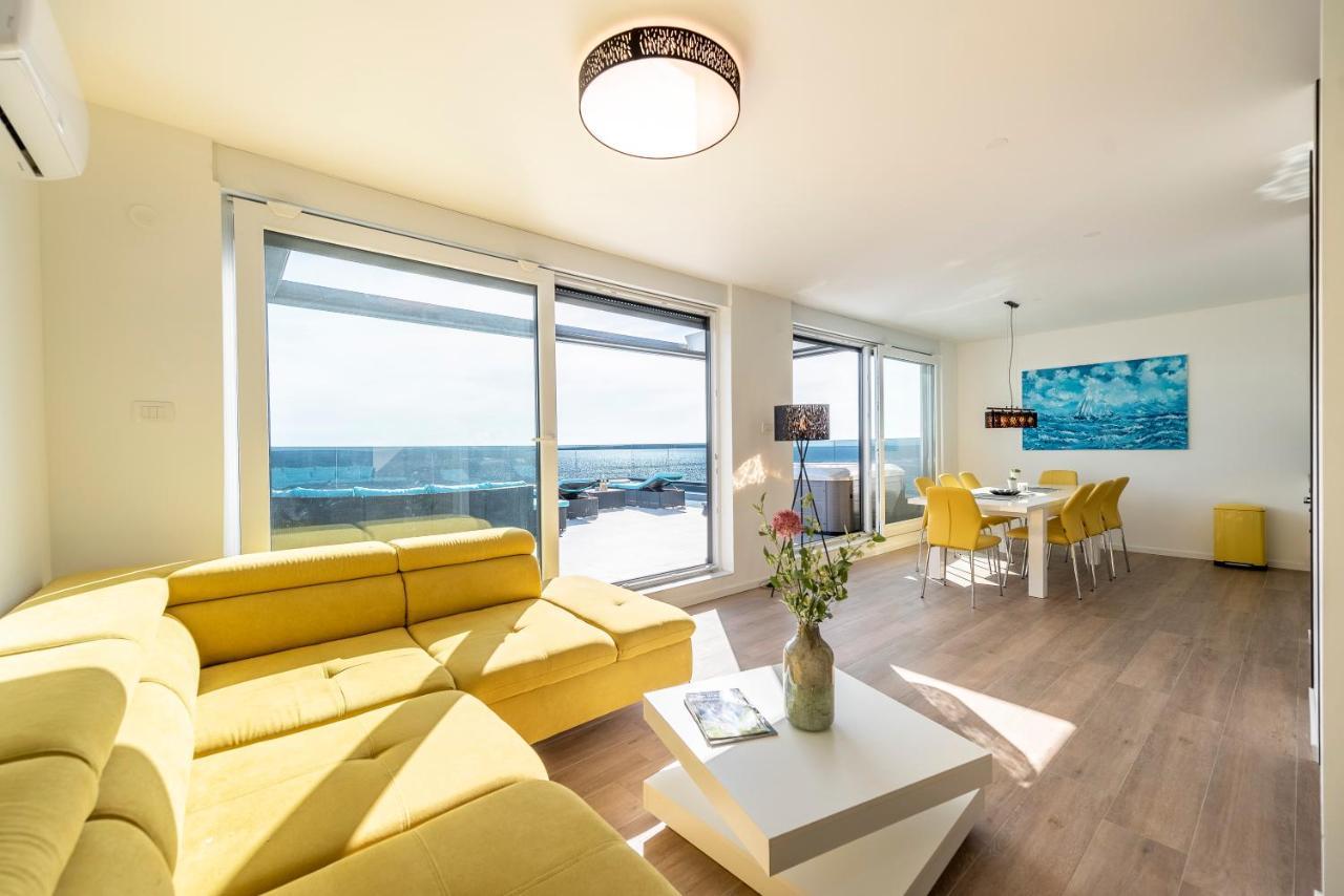 Mediteran Luxury Penthouse With Jacuzzi Mandre Kültér fotó