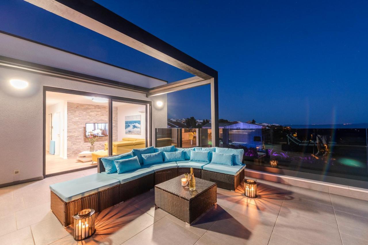 Mediteran Luxury Penthouse With Jacuzzi Mandre Kültér fotó